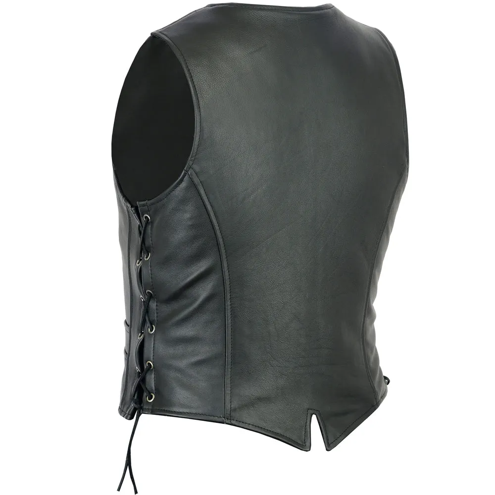 Leather Women's Premier Soft Stylish Full Cut Vest