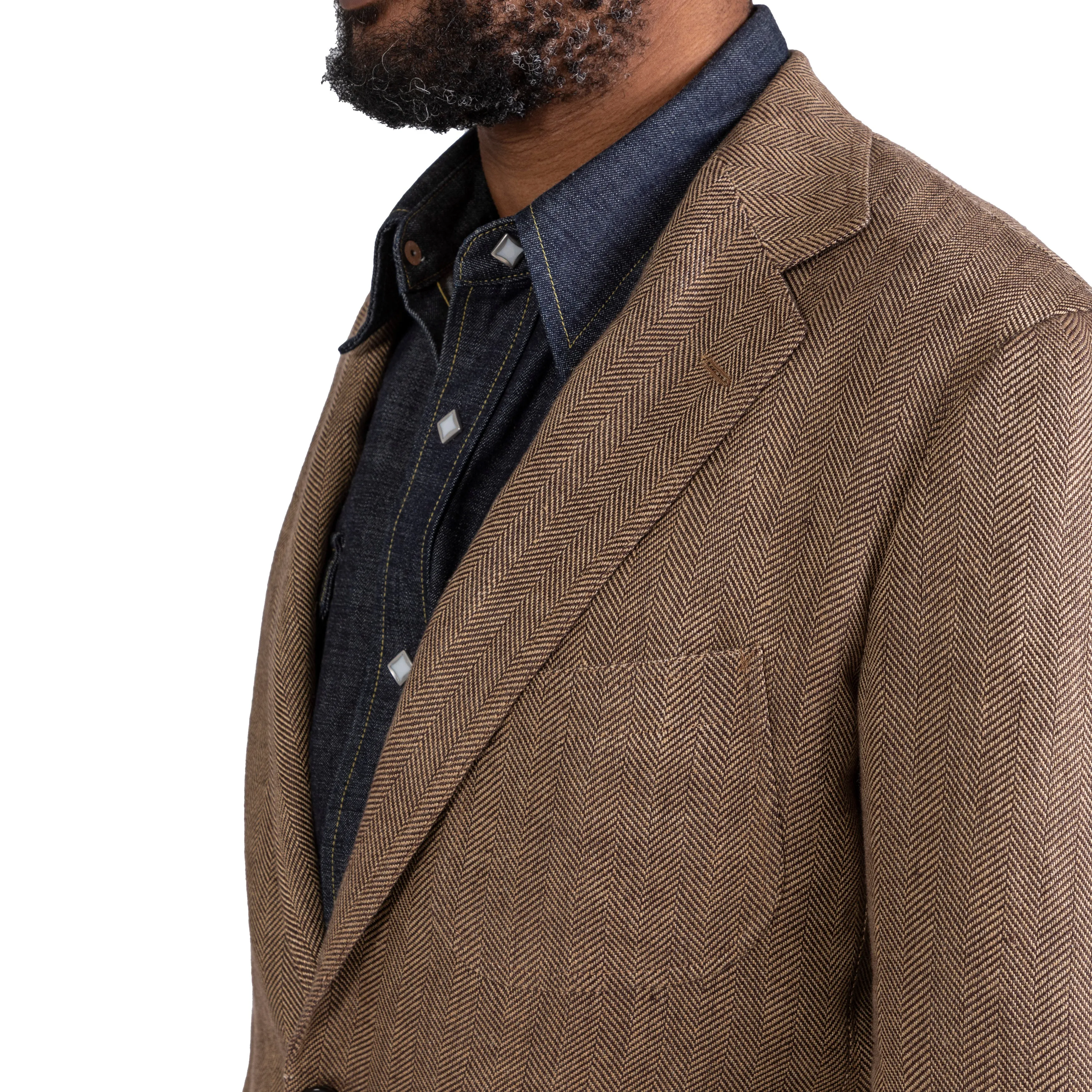 Linen Herringbone Model 12 Sport Coat