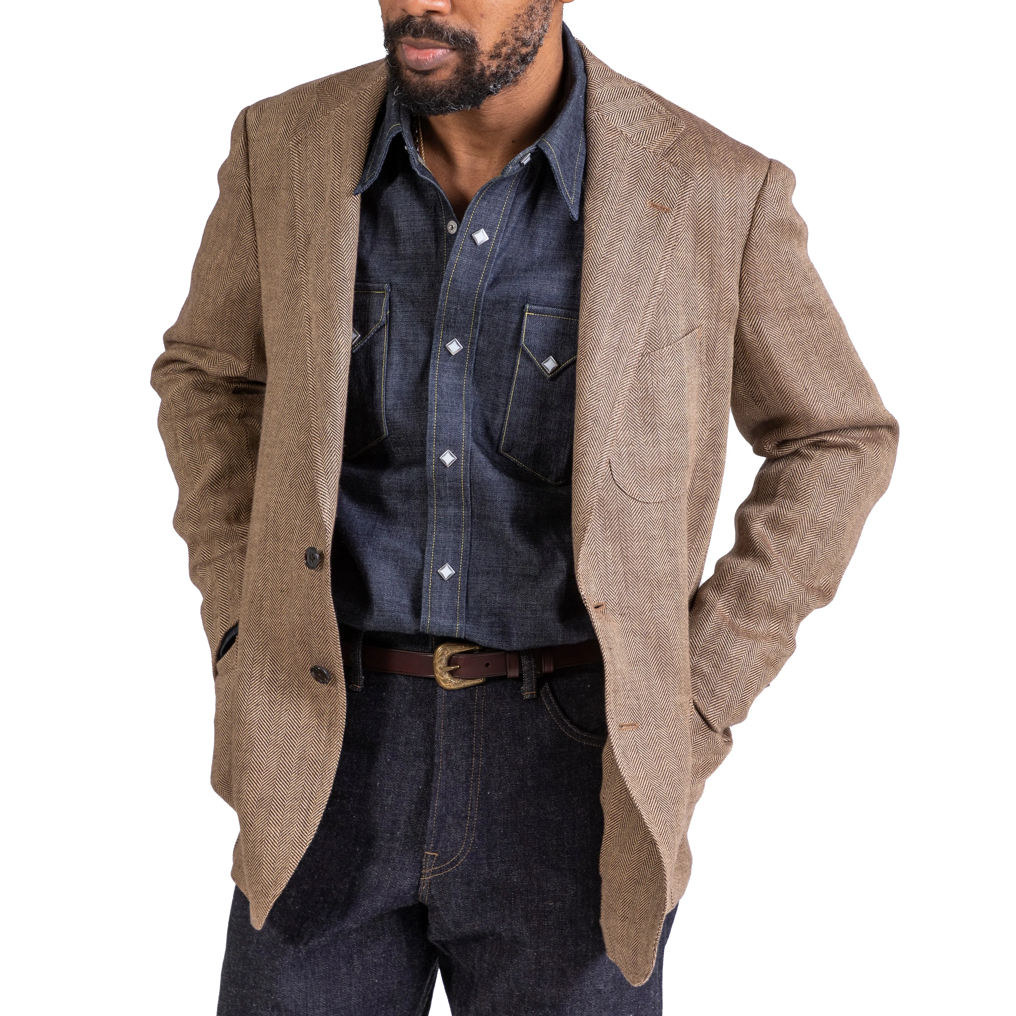 Linen Herringbone Model 12 Sport Coat