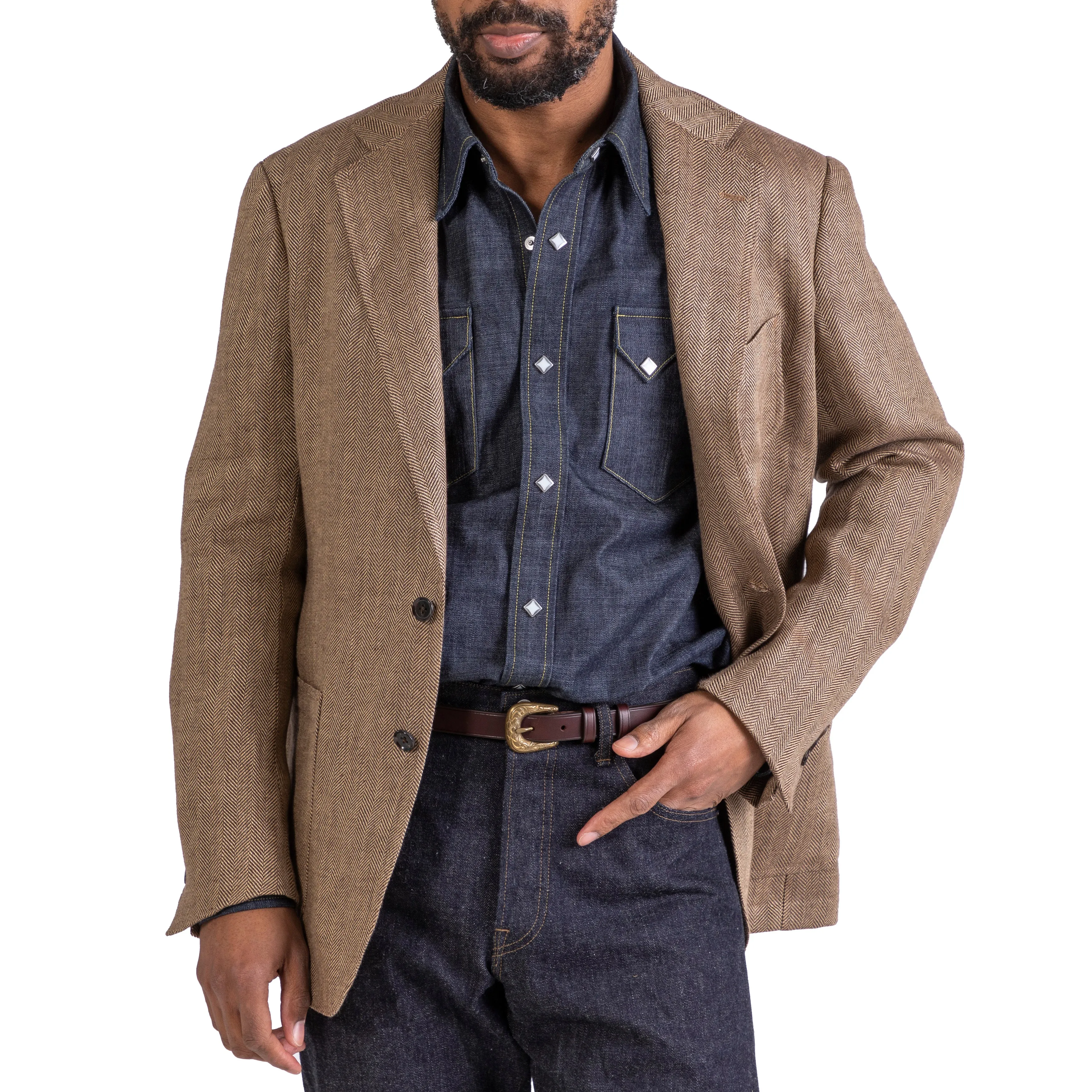 Linen Herringbone Model 12 Sport Coat