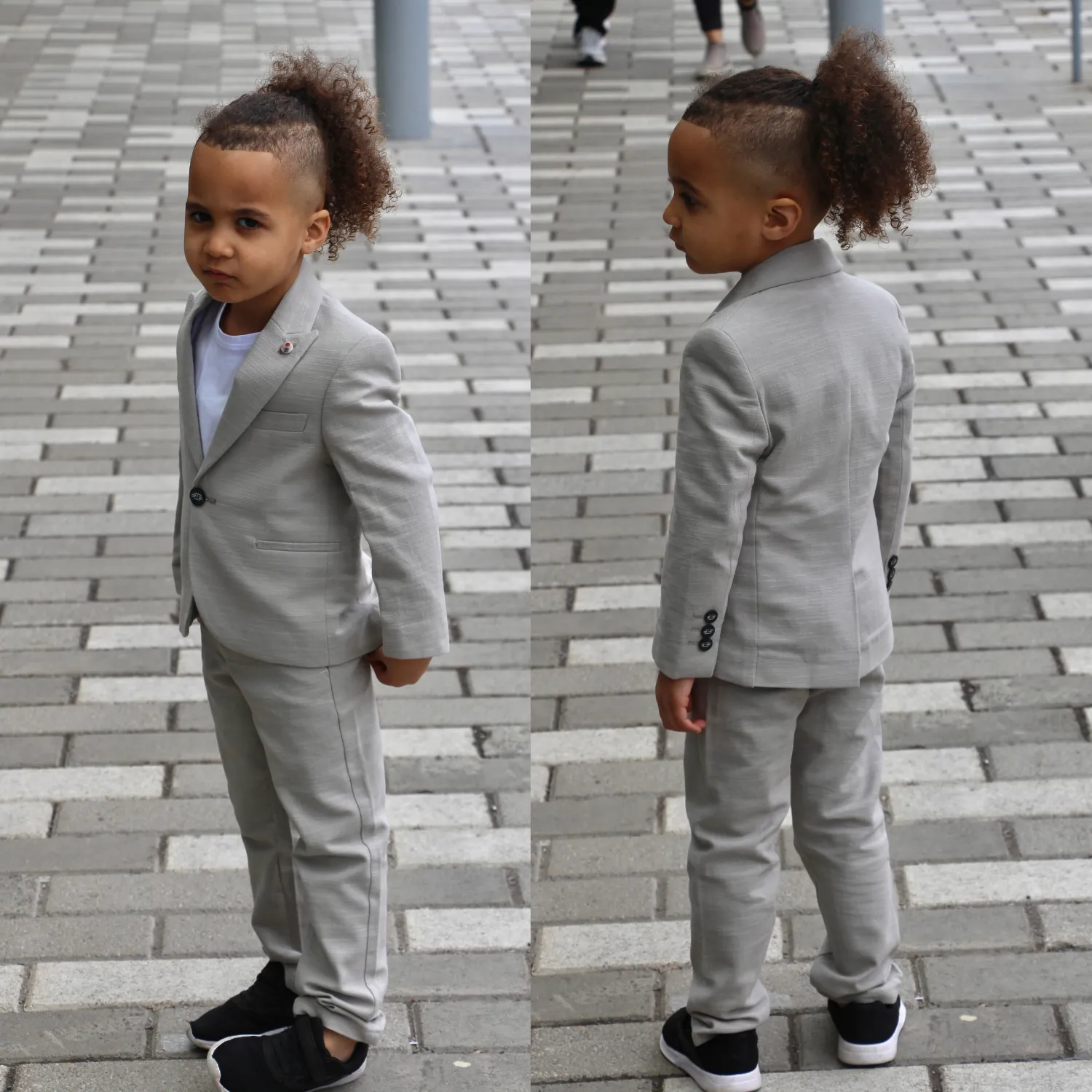 Linen Leo Boys Suit