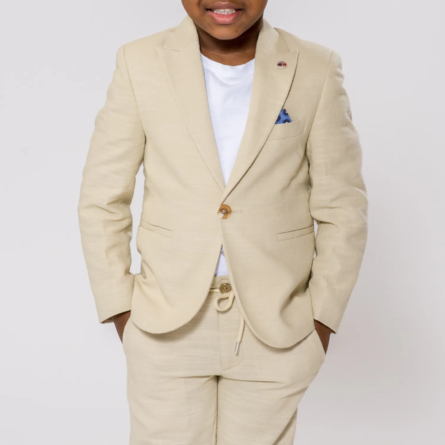 Linen Leo Boys Suit