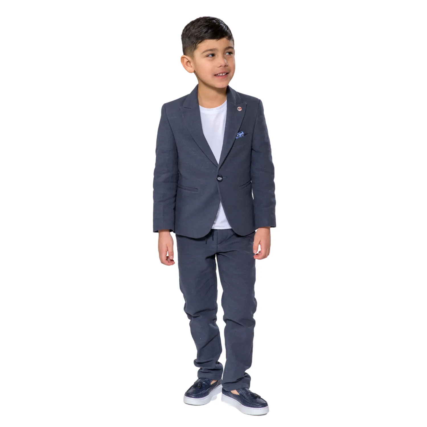 Linen Leo Boys Suit