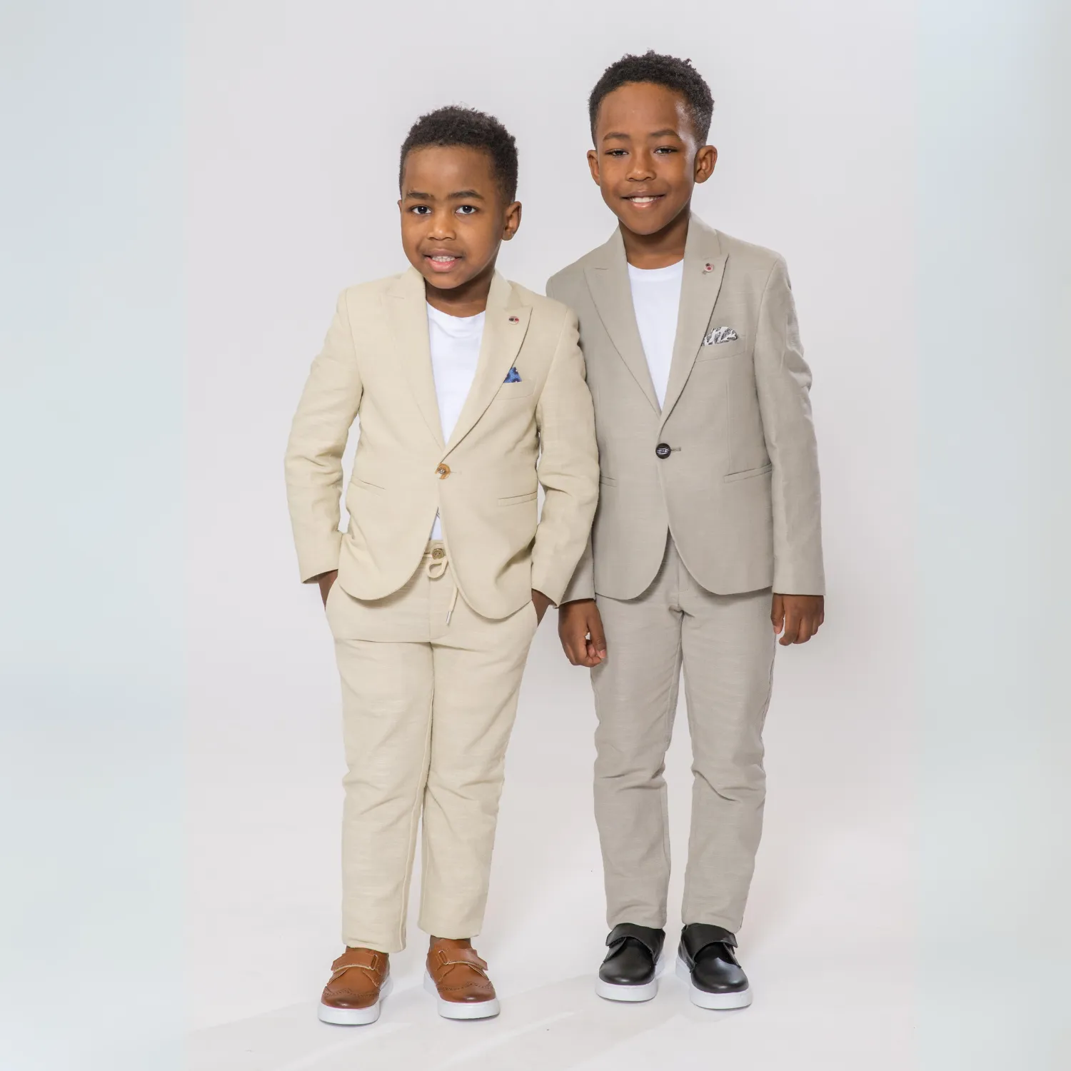 Linen Leo Boys Suit