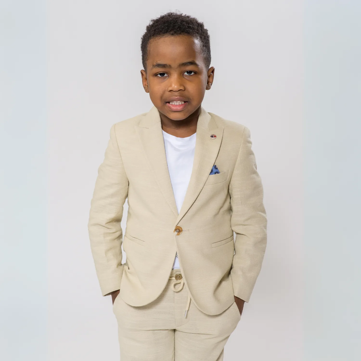 Linen Leo Boys Suit