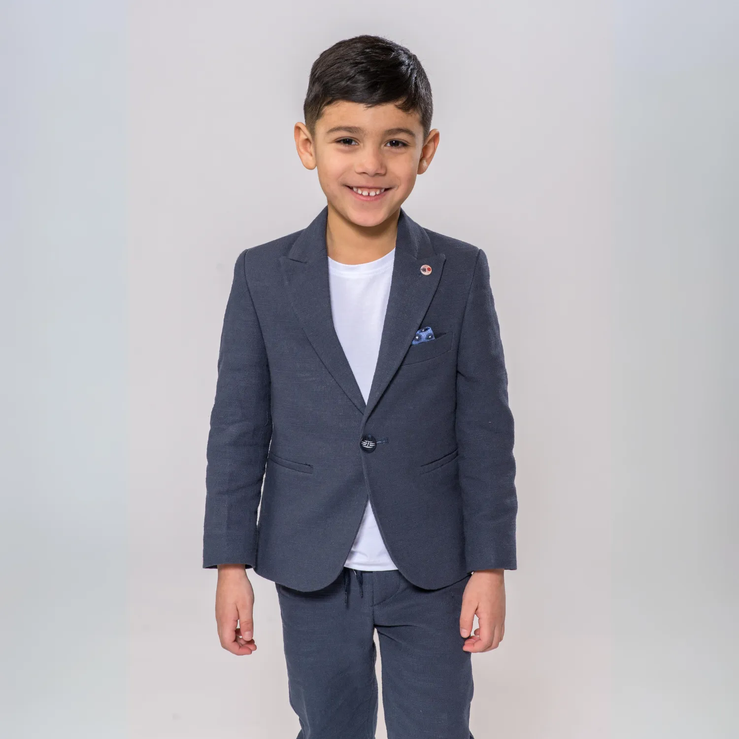 Linen Leo Boys Suit