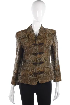 Lovely brocade jacket and matching waistcoat size M