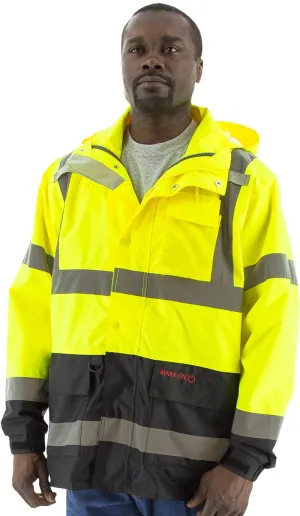 Majestic 75-1307 Hi-Viz Waterproof Parka with Liner Options