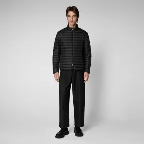 Man's animal free puffer jacket Alexander in black