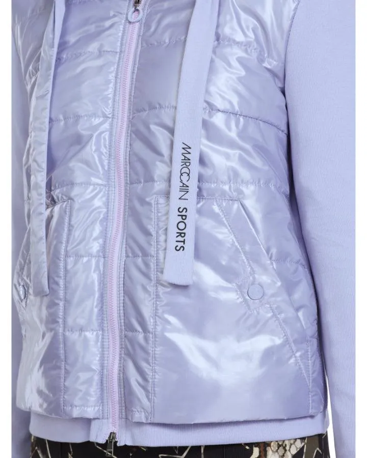 Marc Cain Quilted Front Zip Hoodie