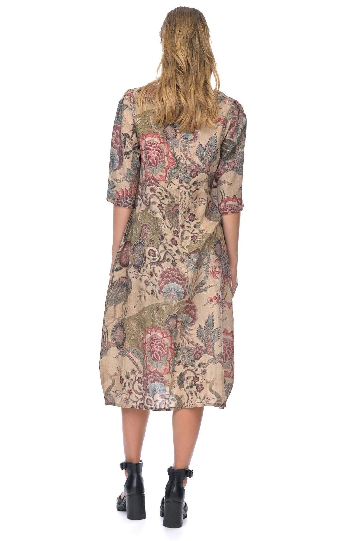 Megan Salmon - M8133 Marigold Chintz Romance Dress