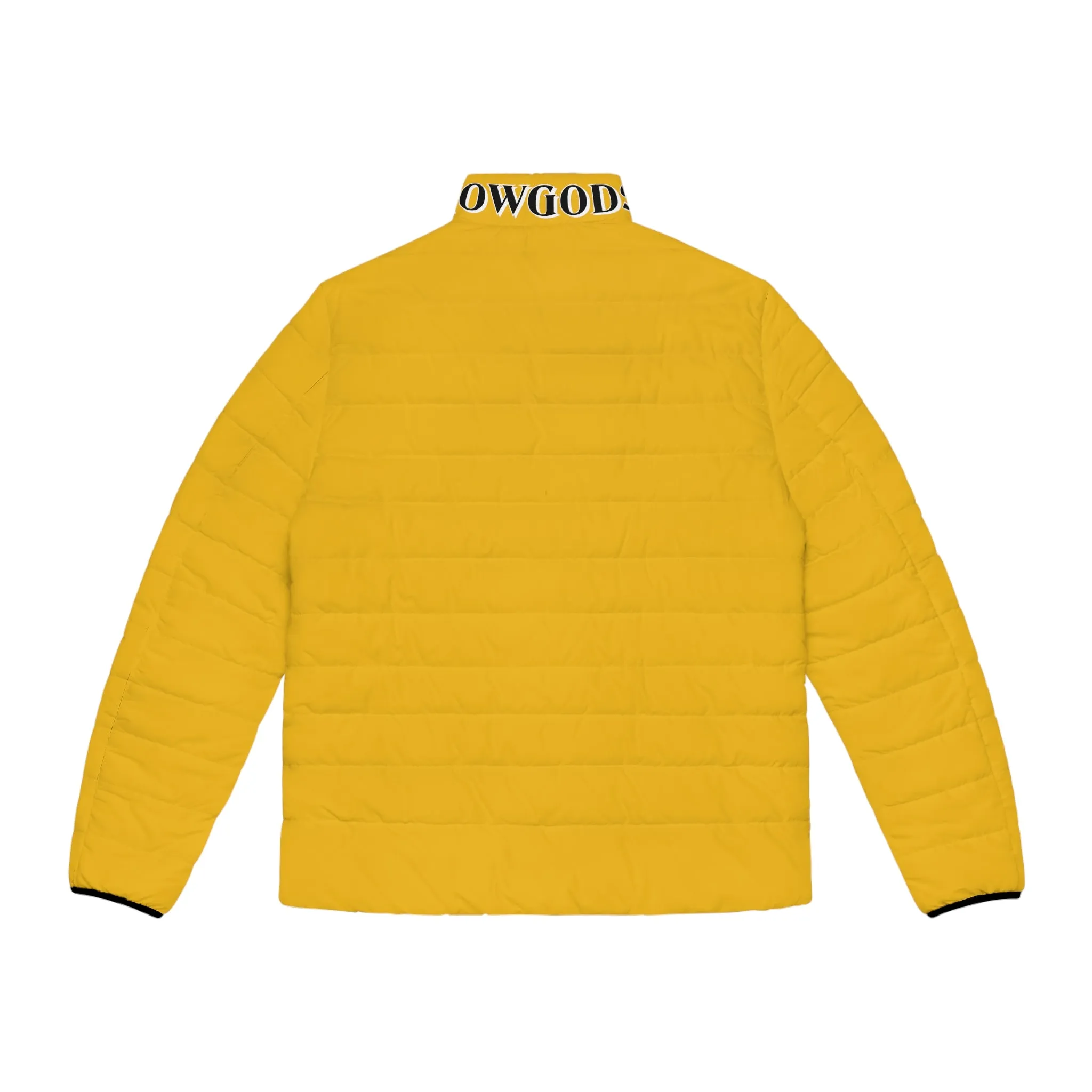 Men's CROWGODSHI Puffer Jacket, YELLOW