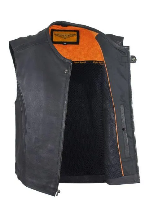 Mens Speedster Motorcycle Club Vest, MV8012-11-DL