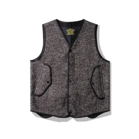 Men's Tweed Vest V-neck Vintage Style Waistcoat