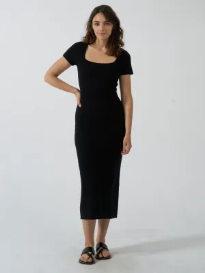 Nisha Knit Dress - Black