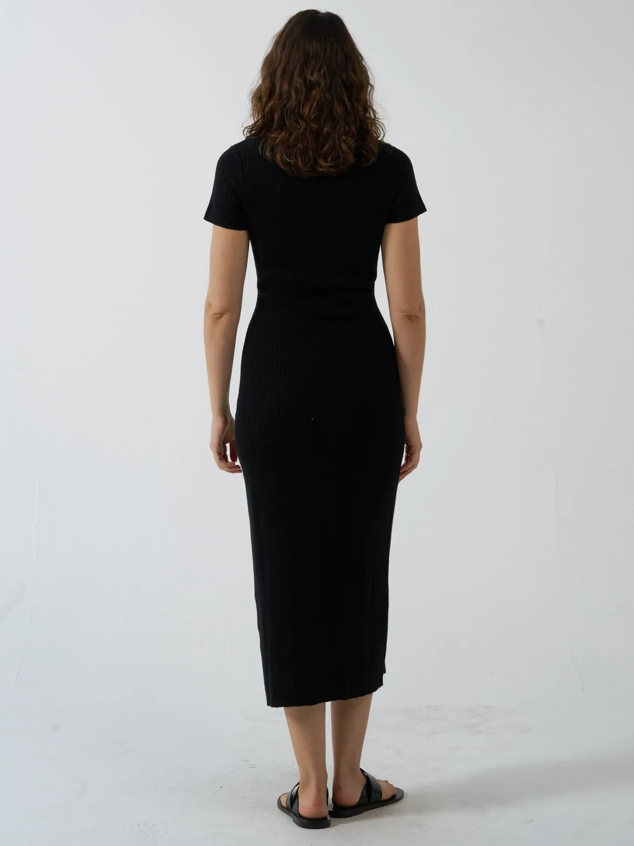 Nisha Knit Dress - Black