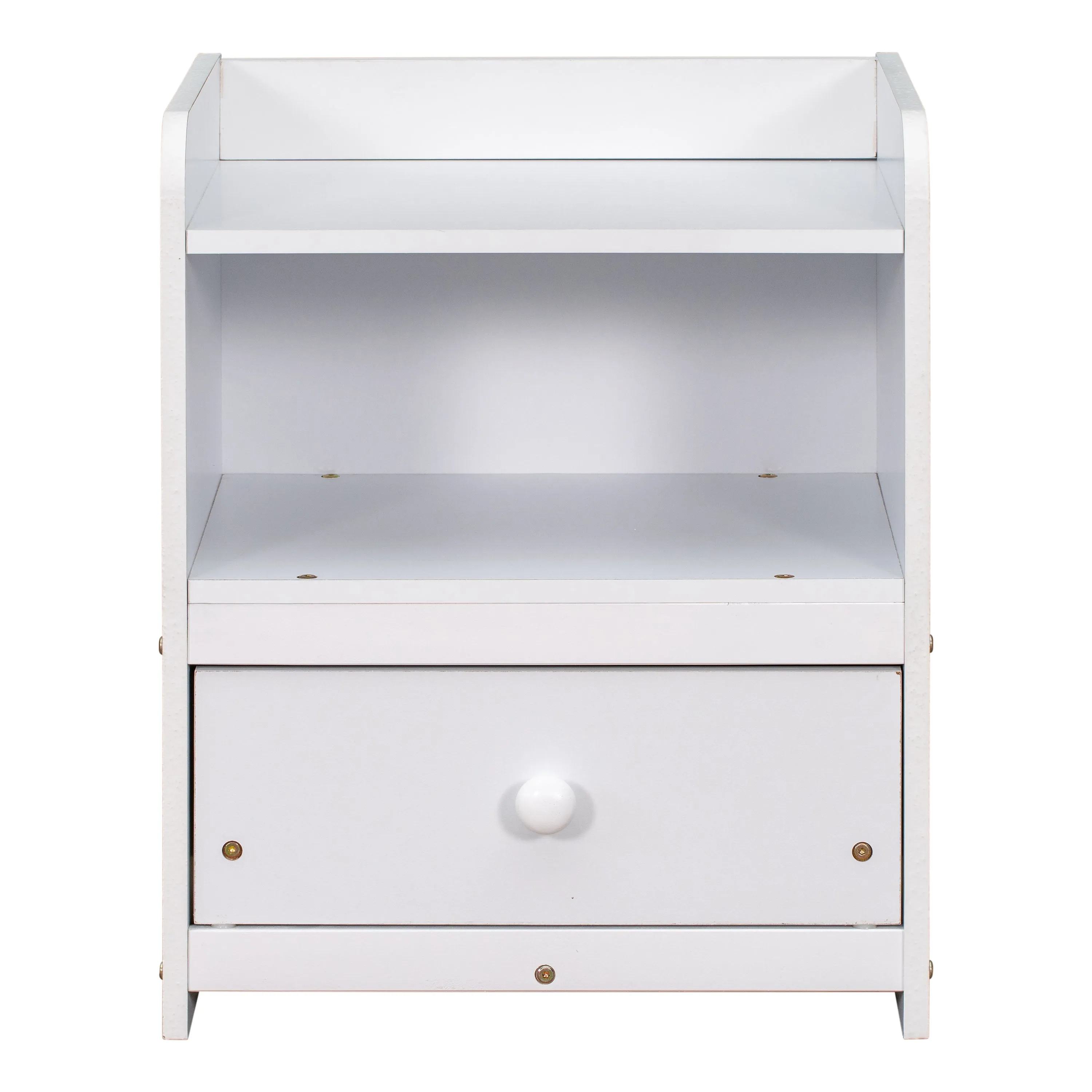 One Drawer Nightstand- White