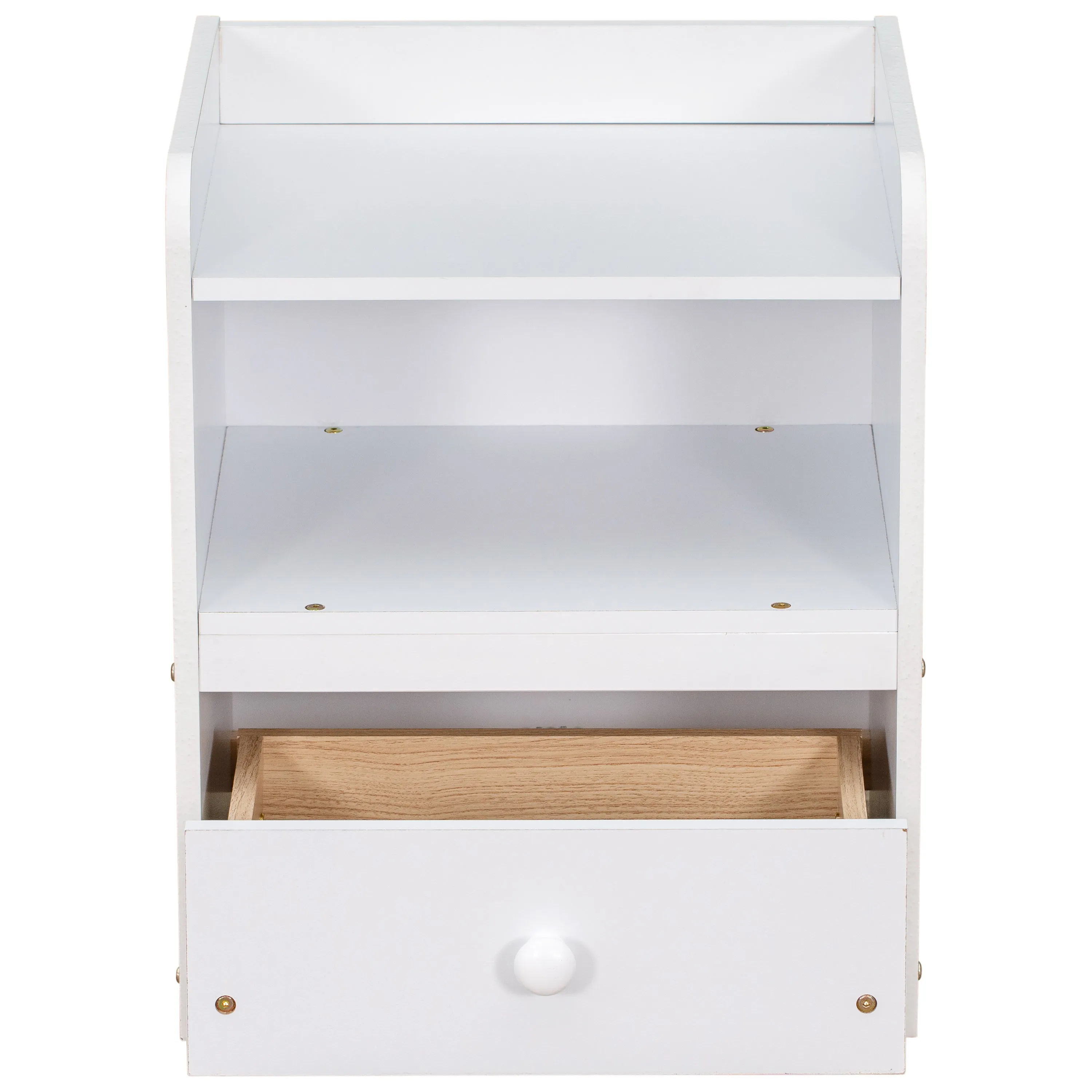 One Drawer Nightstand- White