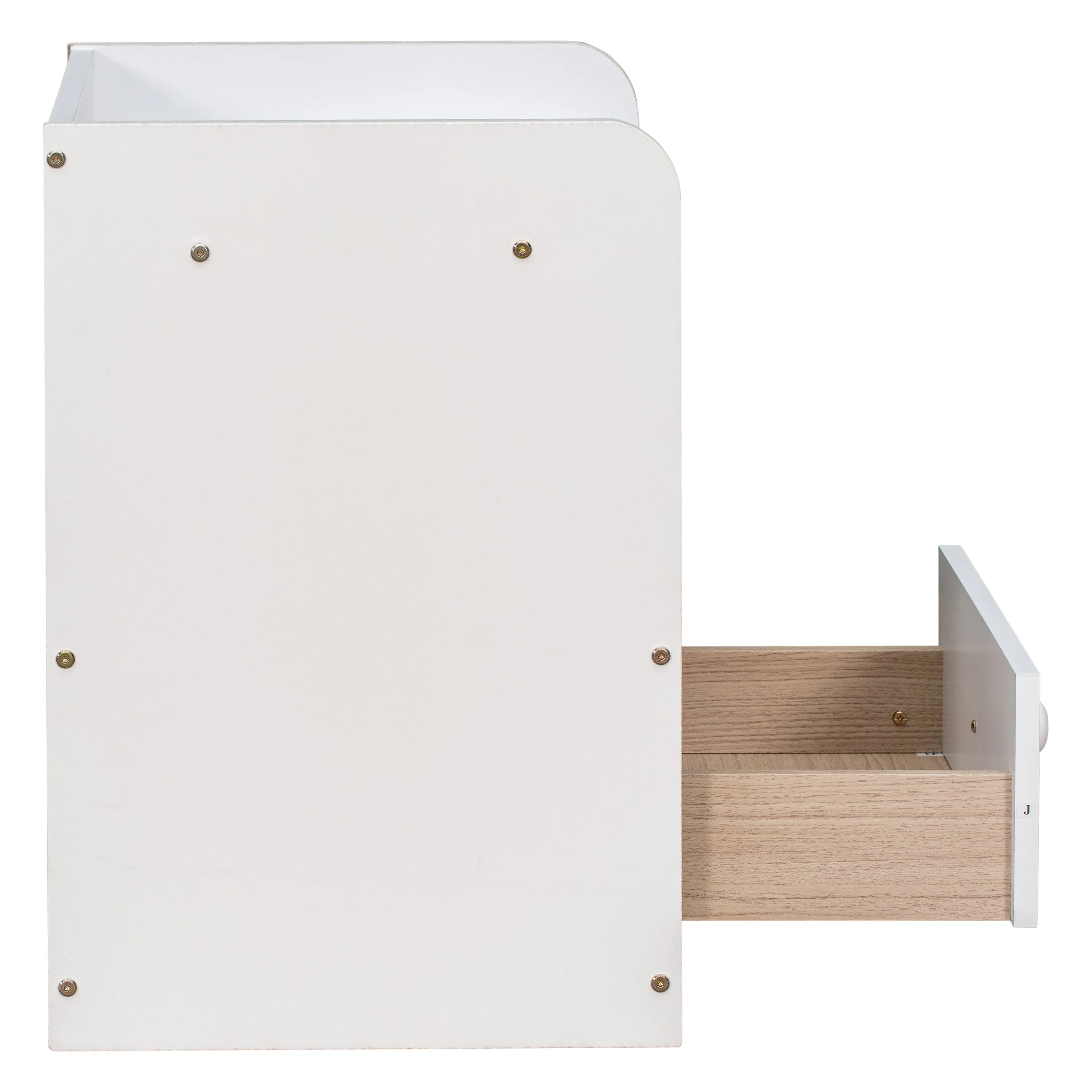 One Drawer Nightstand- White