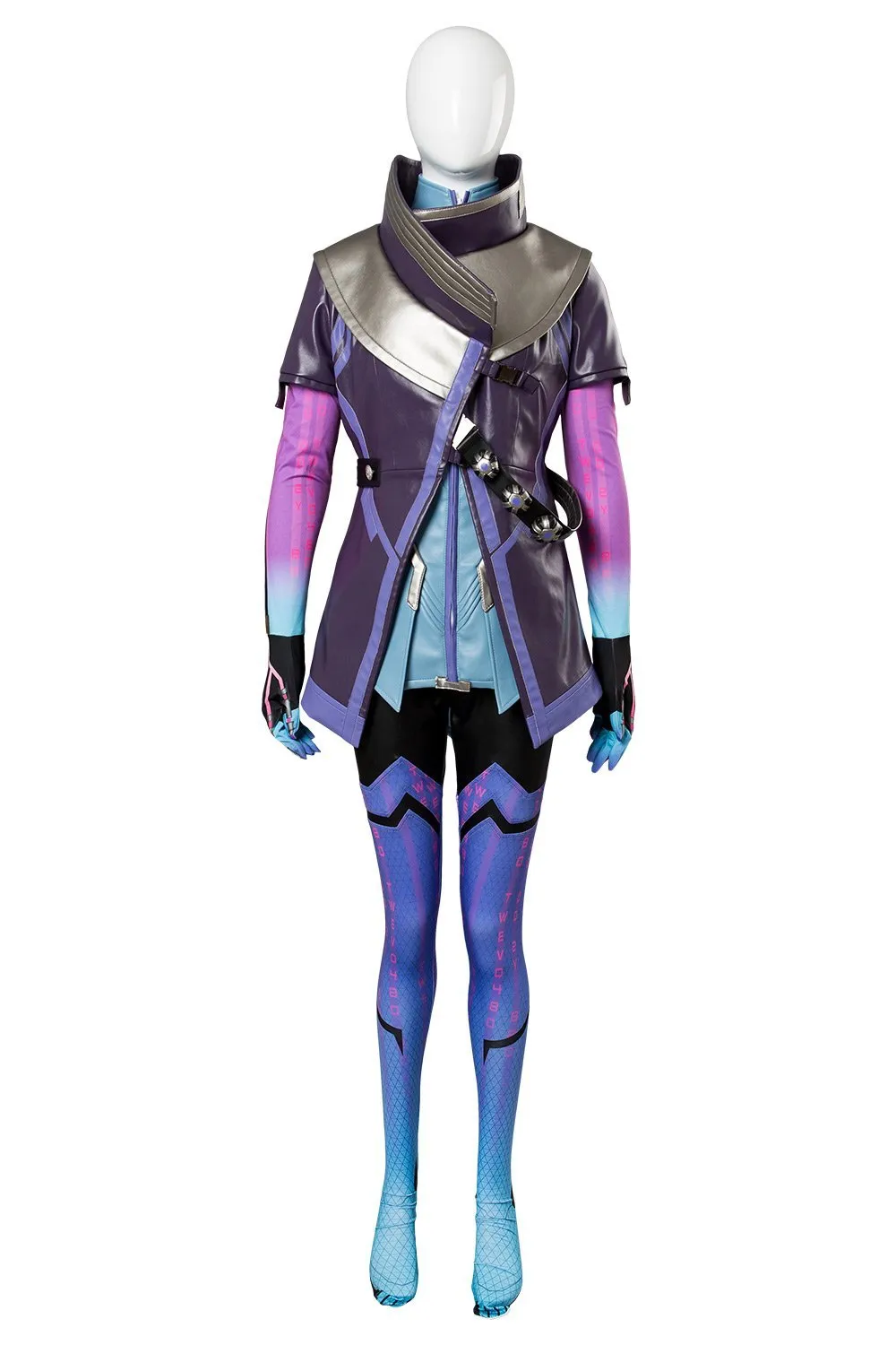 Overwatch Sombra Hacker Outfit Suit Cosplay Costume For Girls Females