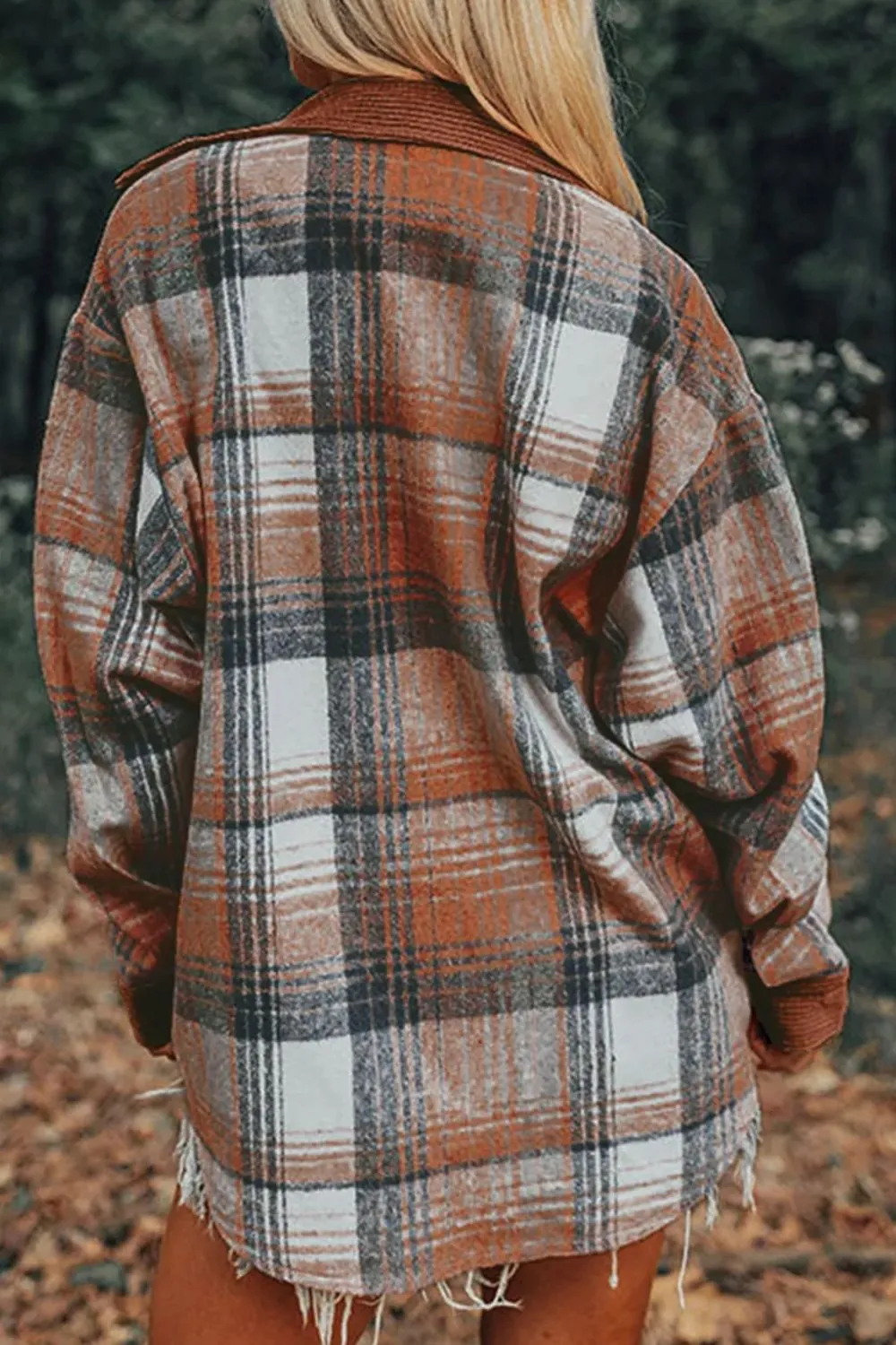 Plaid Button Up Long Sleeve Shacket - 2 Colors