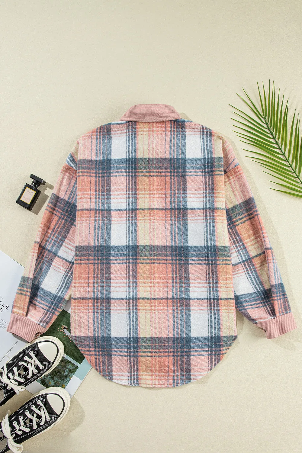 Plaid Button Up Long Sleeve Shacket - 2 Colors