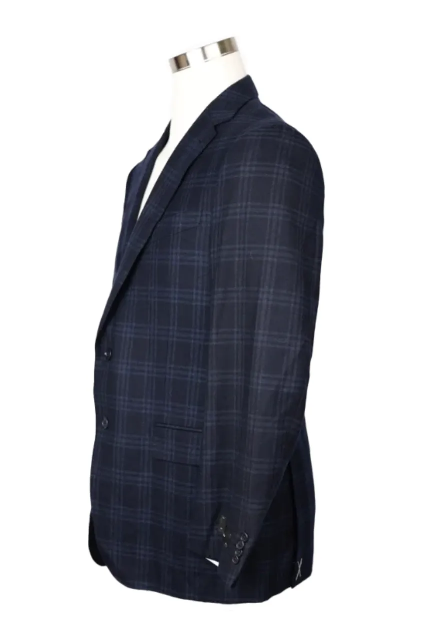 Plaid Cashmere Blend Sport Coat