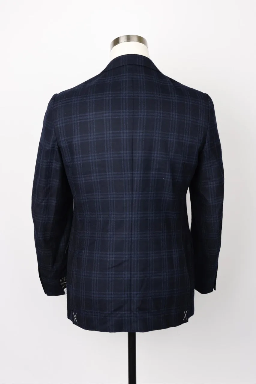 Plaid Cashmere Blend Sport Coat