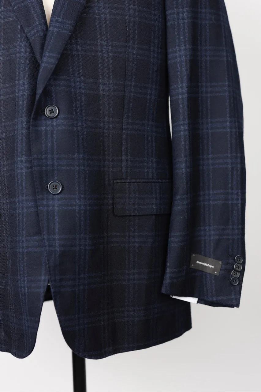 Plaid Cashmere Blend Sport Coat