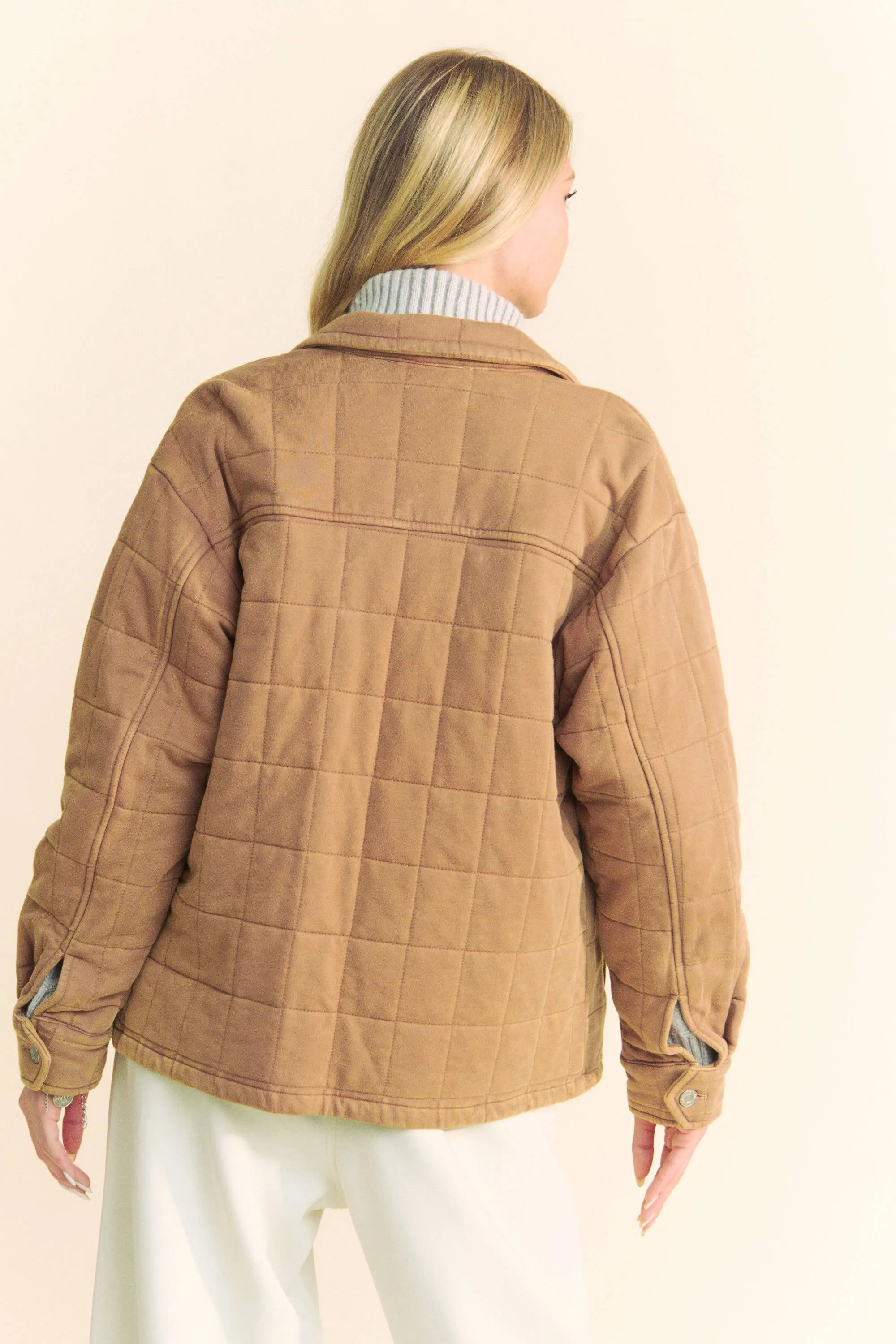 Quilted Mocha Shacket