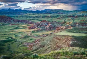 "Wind River Valley from Dubois, Wyoming" 16x24 Fine Art Metal Photographic Print - Scratch and Dent Sale