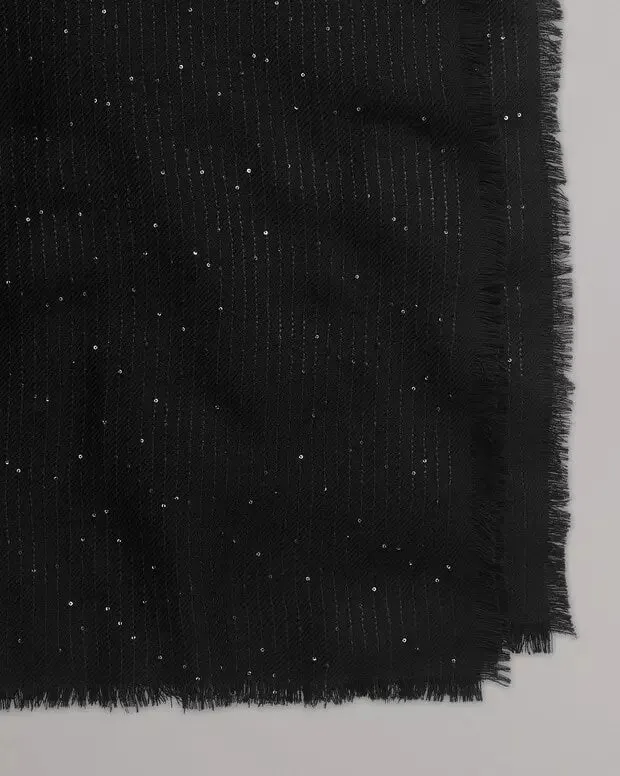 Rag & Bone - Stella Sequin Scarf in Black