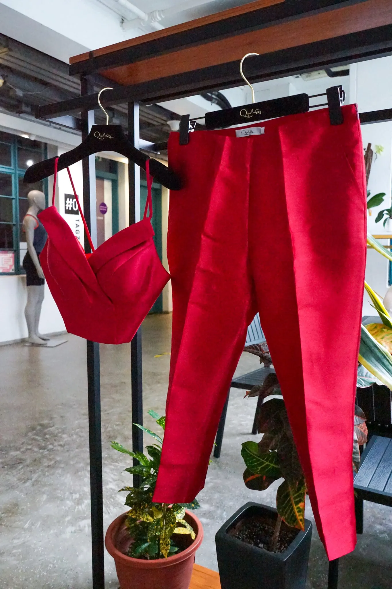 Red Top   Pants Co-ord Set - SAMPLE