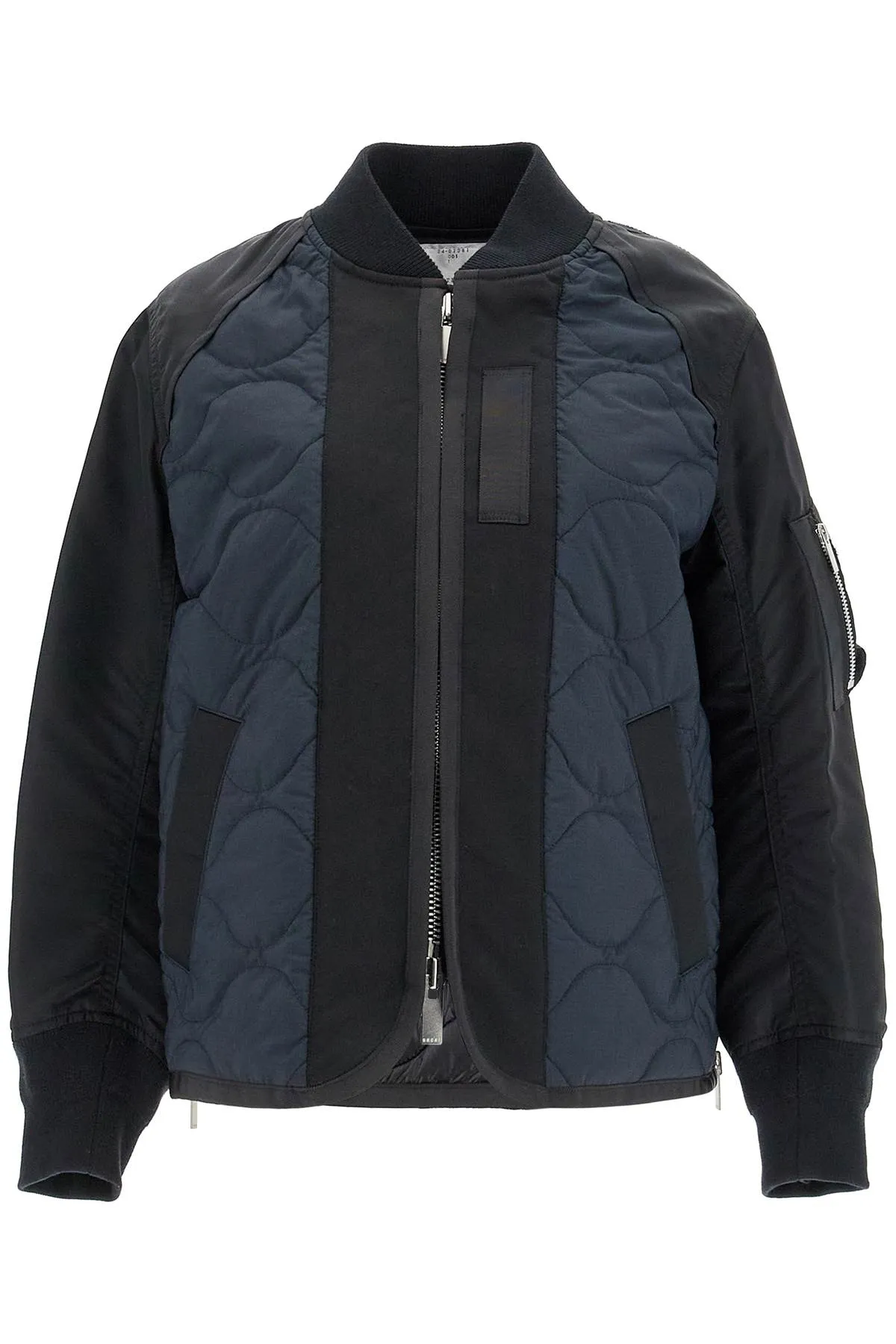 Sacai hybrid nylon and ripstop jacket