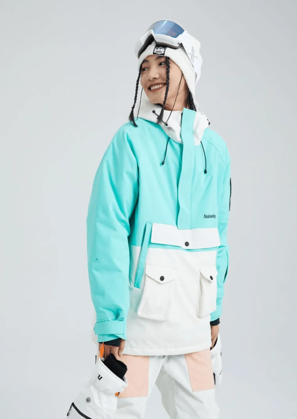 SALE🔥Nobaday OVERALL BLUE ANORAK SNOW JACKET