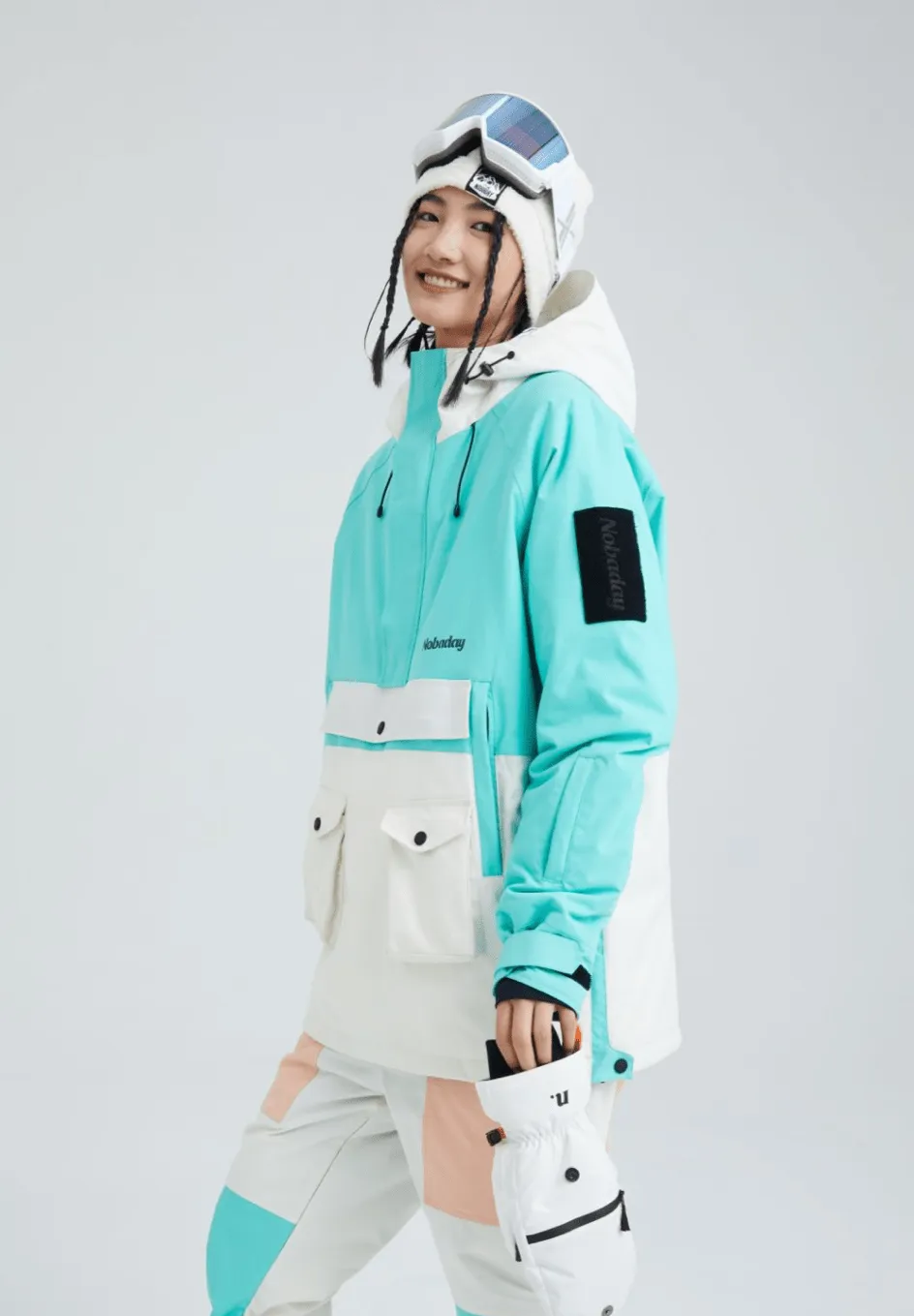 SALE🔥Nobaday OVERALL BLUE ANORAK SNOW JACKET