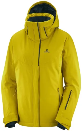 Salomon Ski Clothing Womens Stormpunch Ski Jacket Golden Palm