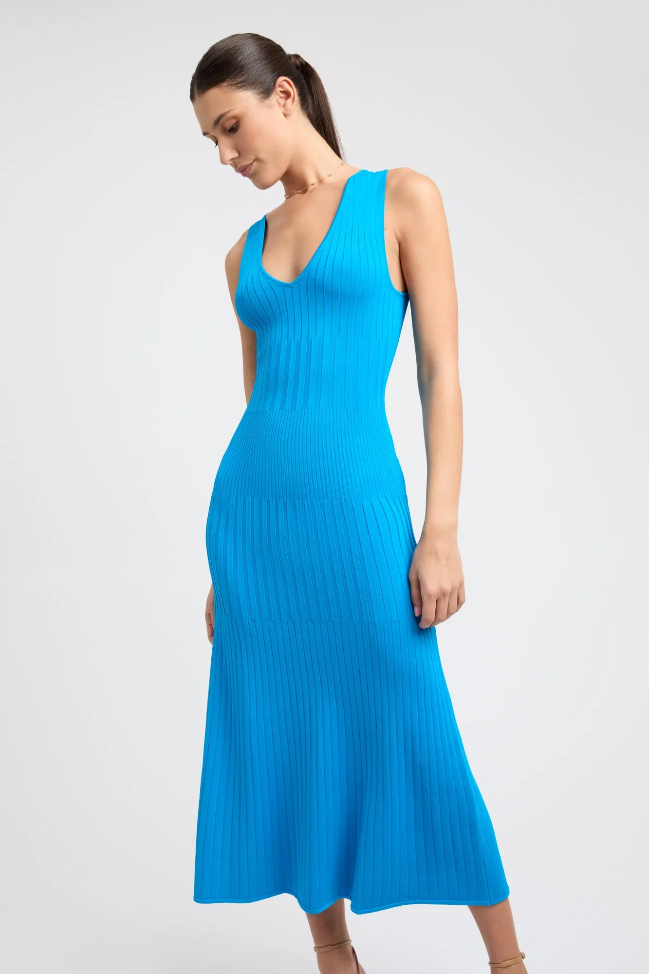 Serah Plunge Midi Dress