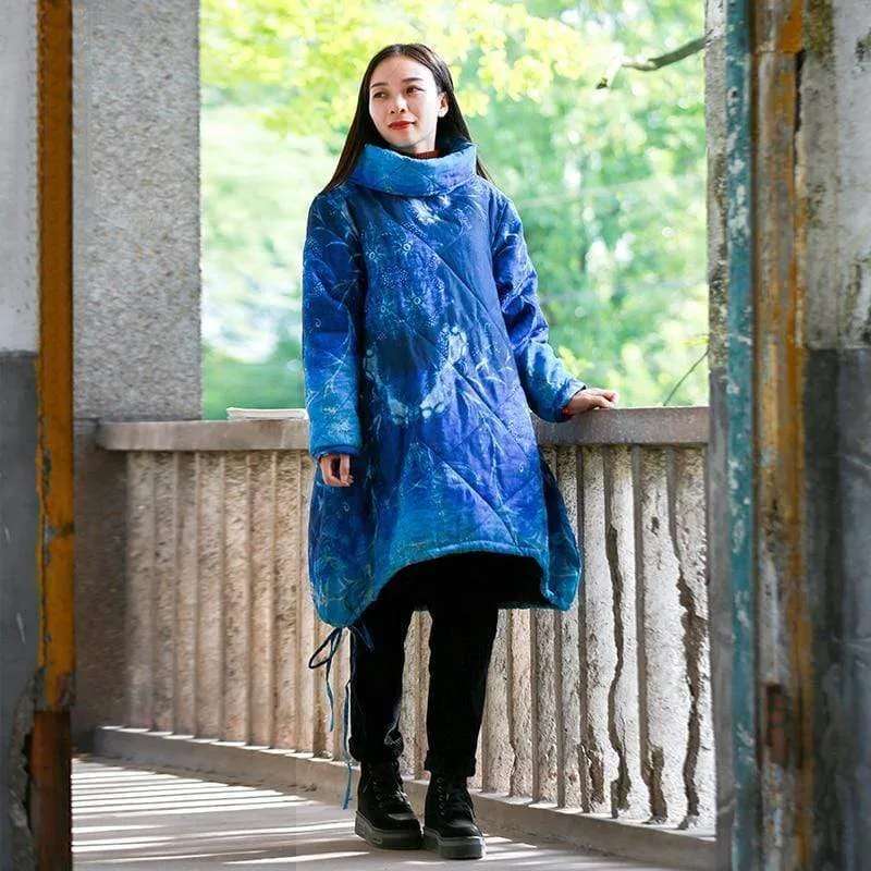 Shades Of Blue Oversized Coat