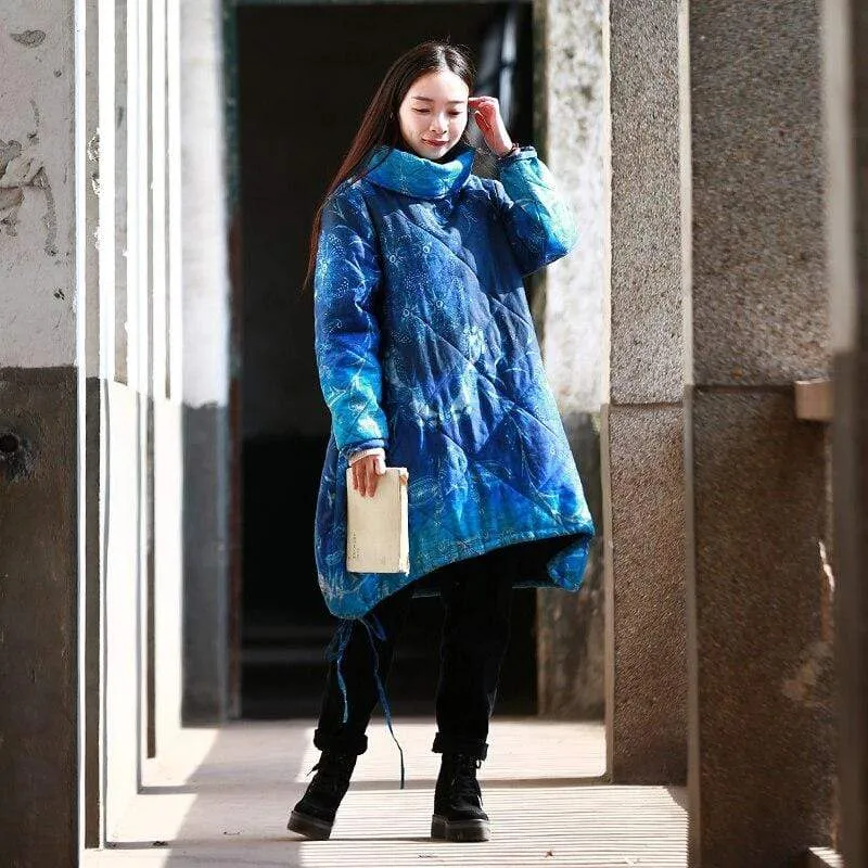 Shades Of Blue Oversized Coat