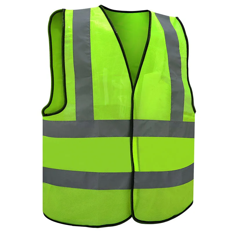 Shine, Reflective Vest Knit Fabric Velcro Type