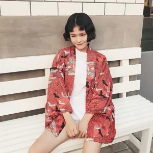 Short Kimono Cardigan