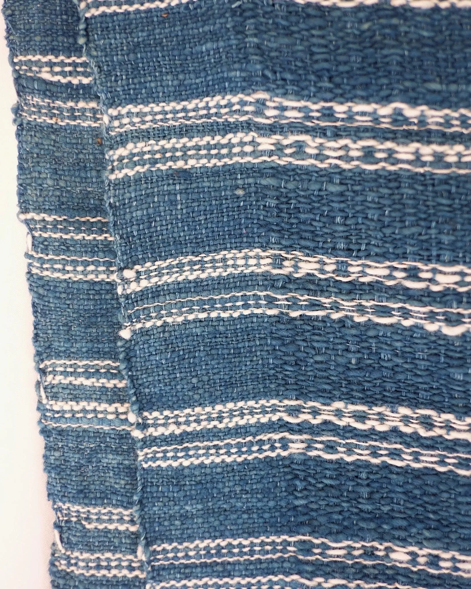 Sierra Indigo Handwoven Cotton Table Runner