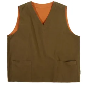 Solid Color Reversible Vest for Men - Streetwear Casual Outerwear