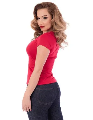 Sophia Top in Red by Steady Clothing