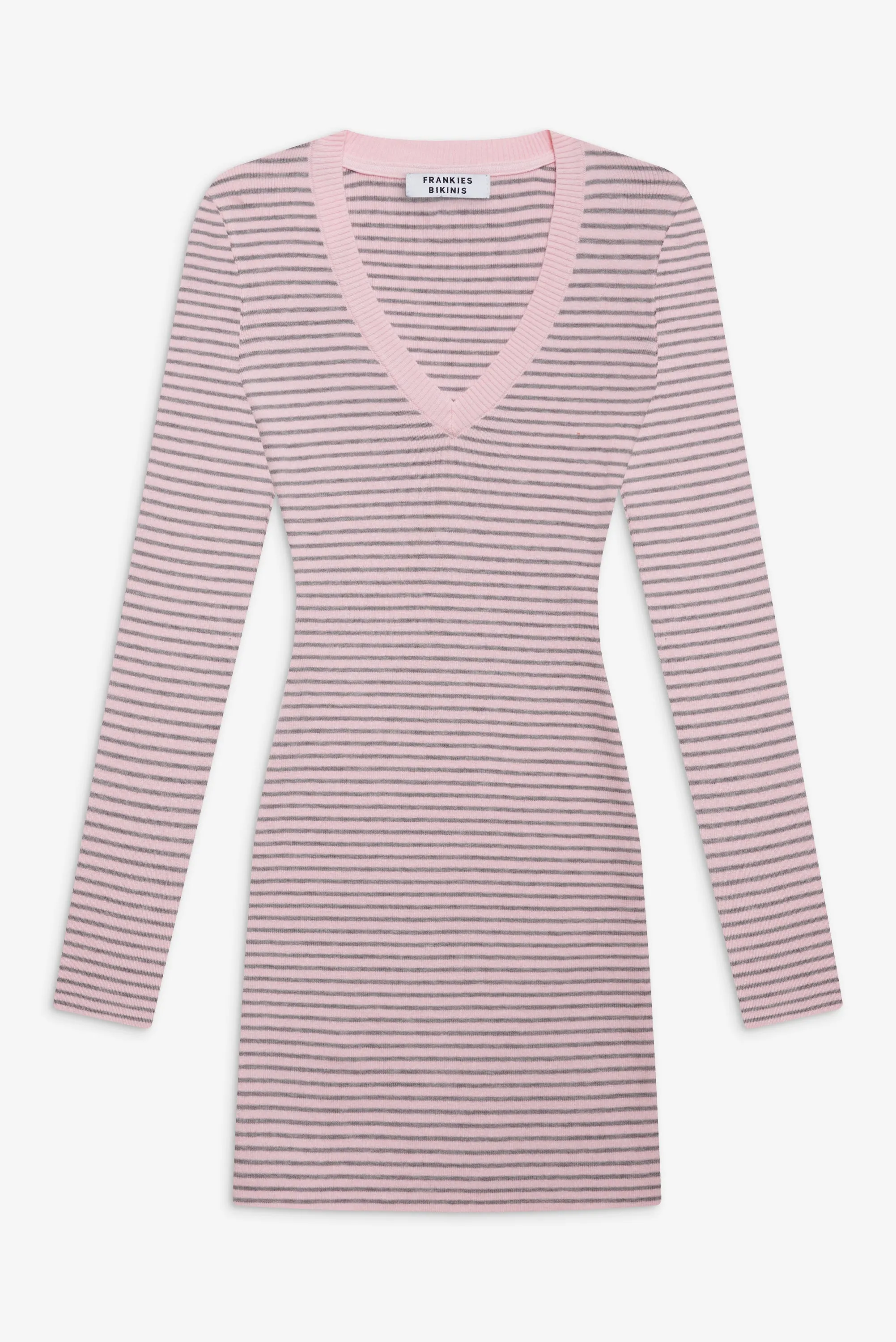 Sweetheart Knit Dress - Rosewater Stripe