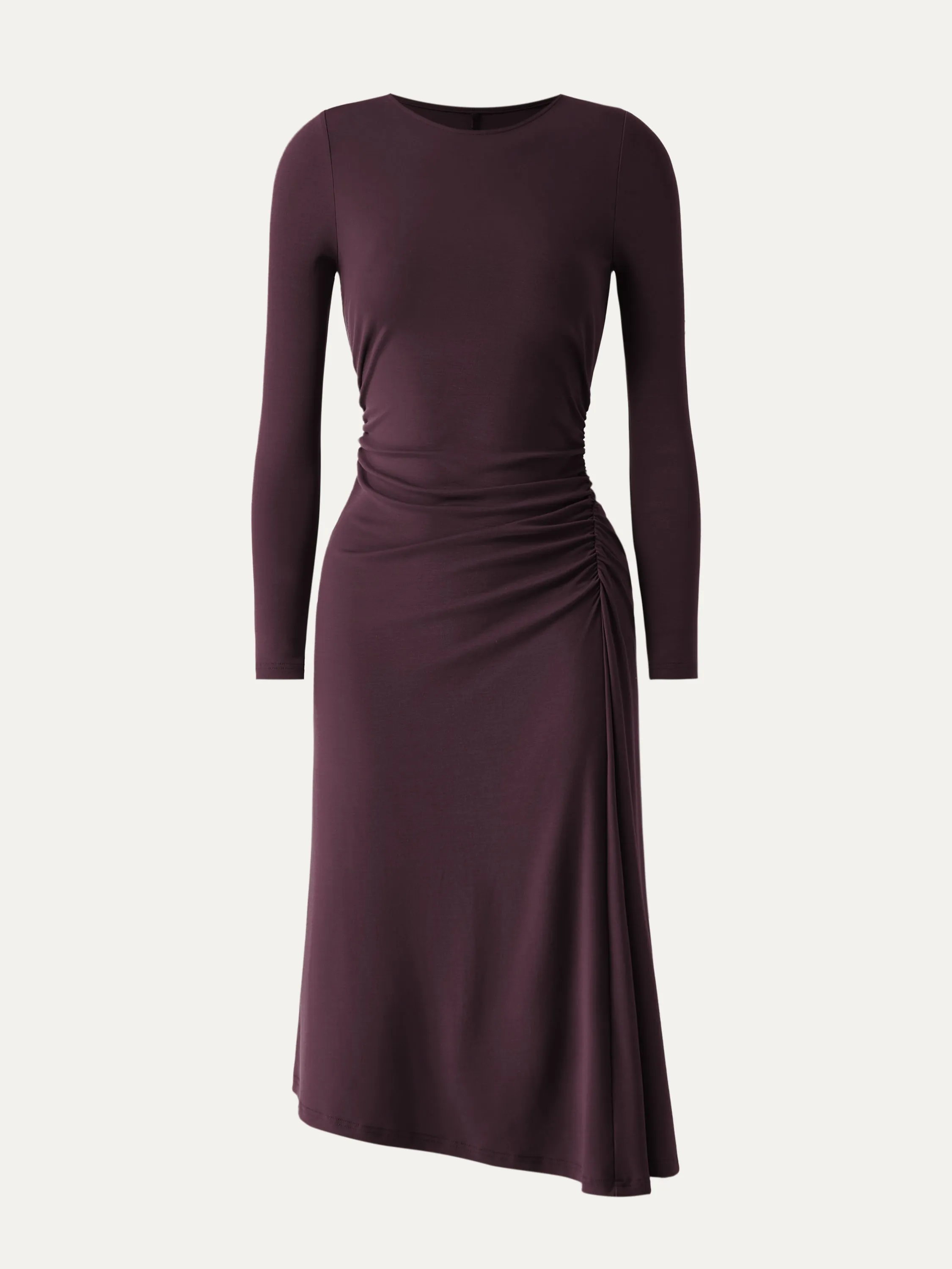 Tencel Asymmetrical Midi Dress