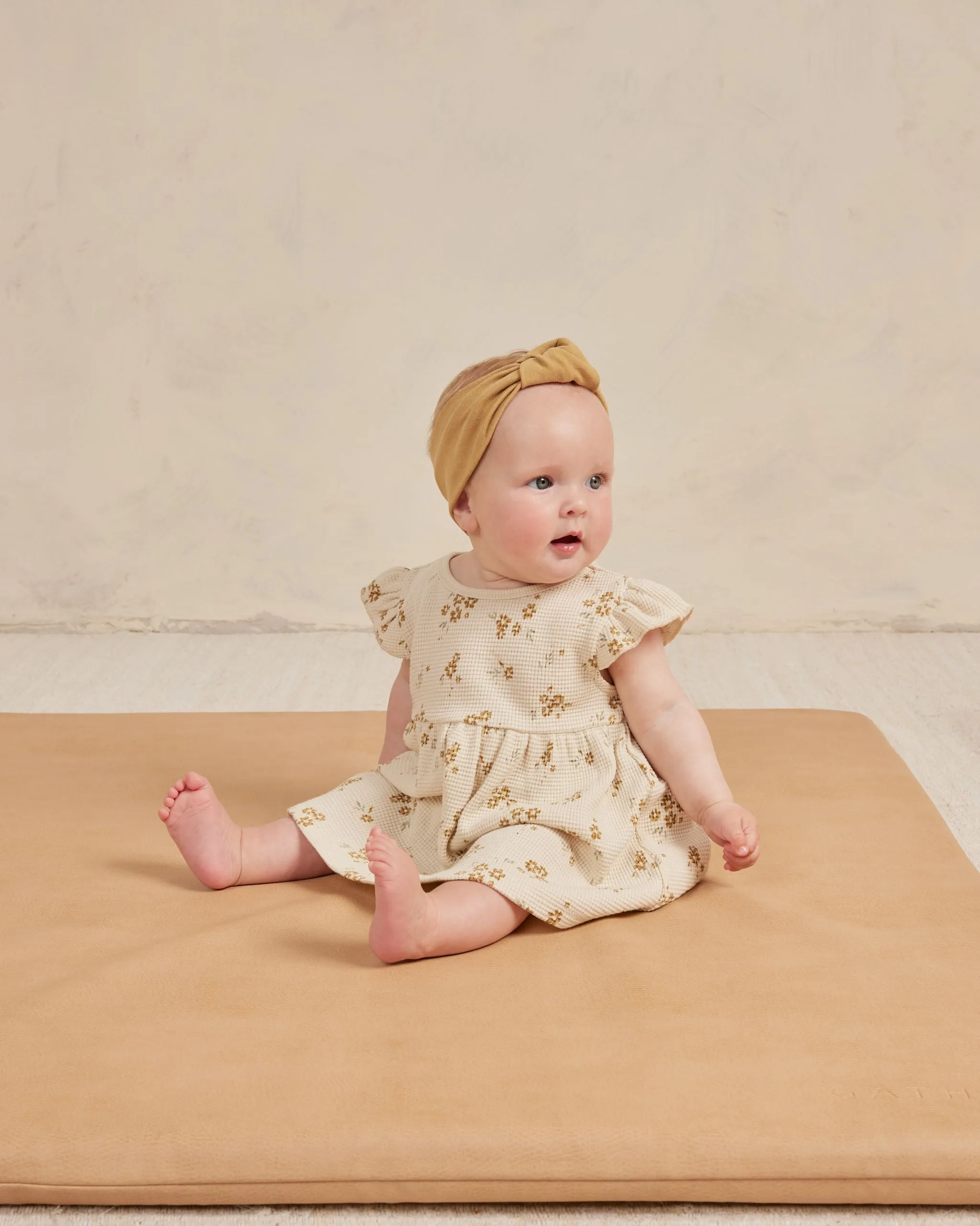 The Flutter Dress by Quincy Mae - Honey Flower - BABY