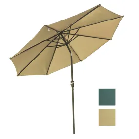 TheLAShop 9 ft 8-Rib Outdoor Patio Tilt Umbrella 200 gsm Canopy