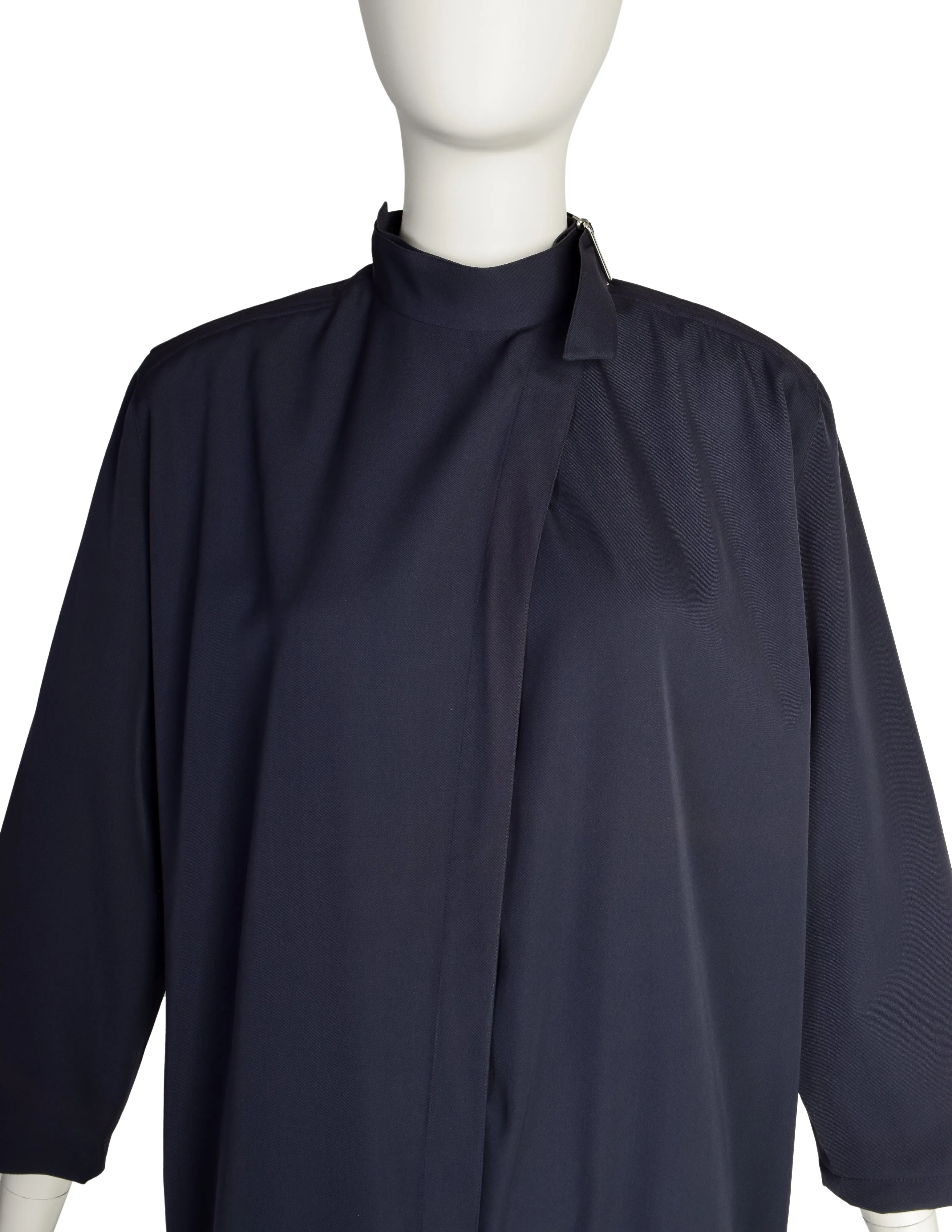 Thierry Mugler Vintage Navy Blue Cropped Jumpsuit